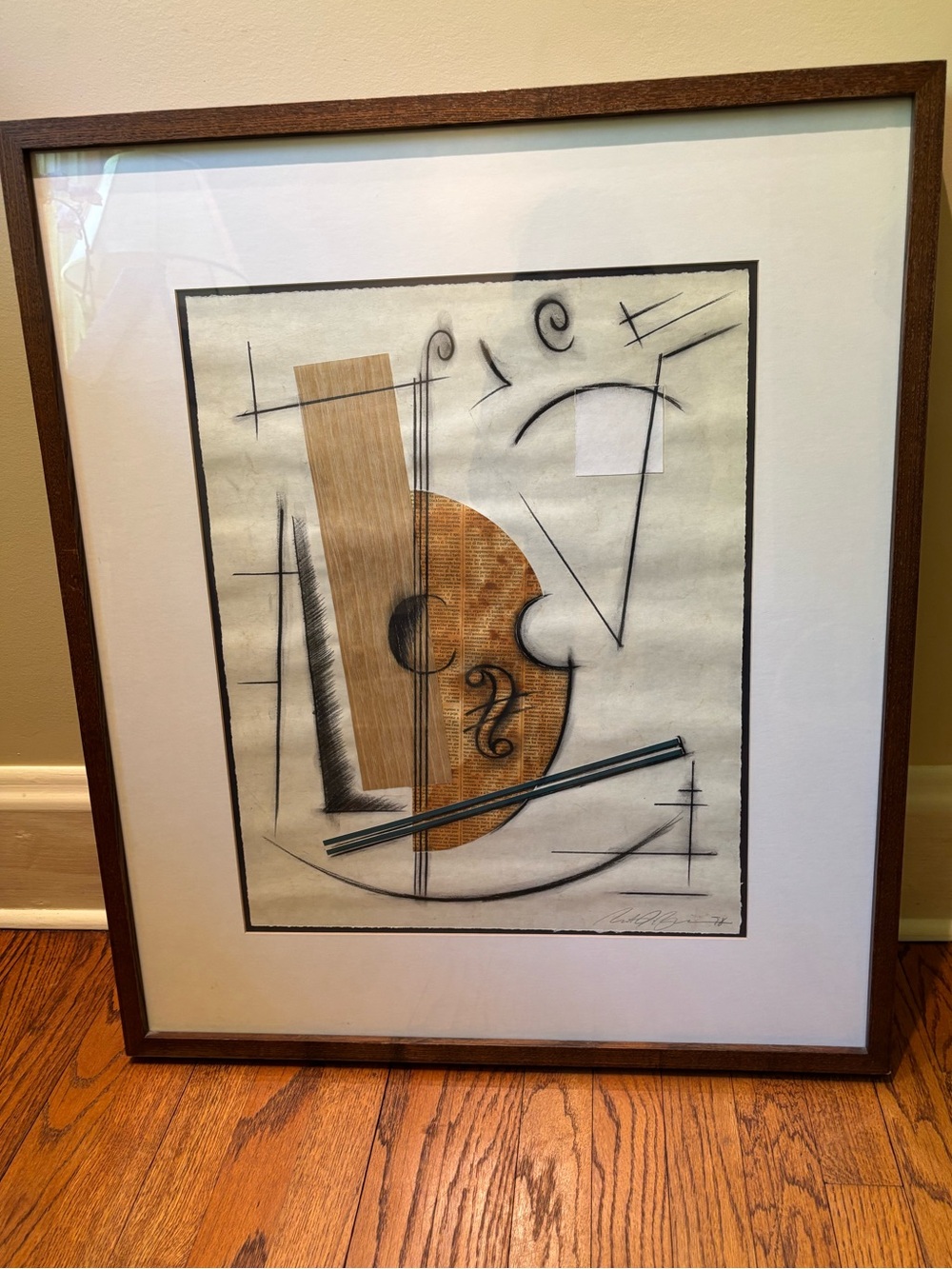 Framed Abstract Art Signed by the artist